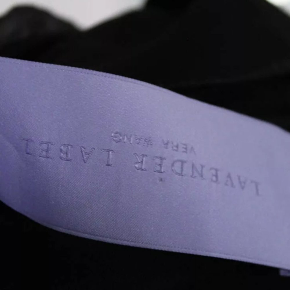 VERA WANG LAVENDER LABEL GOWN BLACK DRAPE DRESS 6 - Picture 4 of 6